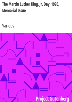 The Martin Luther King, Jr. Day, 1995, Memorial Issue