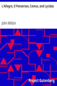 L’Allegro, Il Penseroso, Comus, and Lycidas
