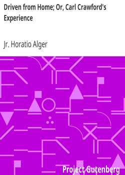 Driven from Home; Or, Carl Crawford’s Experience