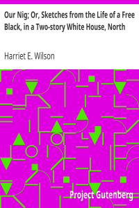 Our Nig; Or, Sketches from the Life of a Free Black, in a Two-story White House, North / Showing That Slavery’s Shadows Fall Even There