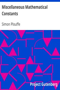 Miscellaneous Mathematical Constants