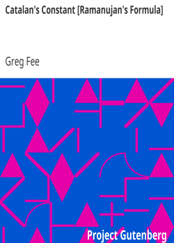 Catalan’s Constant [Ramanujan’s Formula]