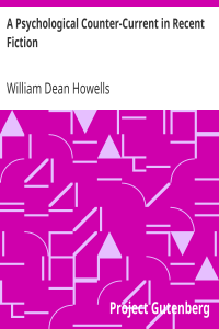 A Psychological Counter-Current in Recent Fiction