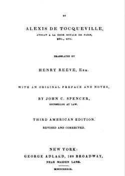 Democracy in America — Volume 1