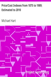 Price/Cost Indexes from 1875 to 1989; Estimated to 2010